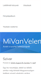 Mobile Screenshot of mivanvelem.hu
